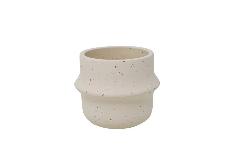 Cache-pot anneau crème 10cm