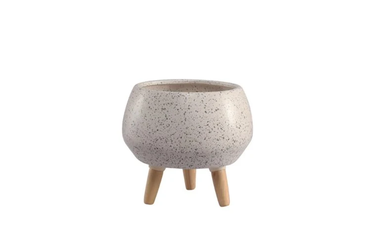 Cache-pot sur pieds en céramique visby 33cm
