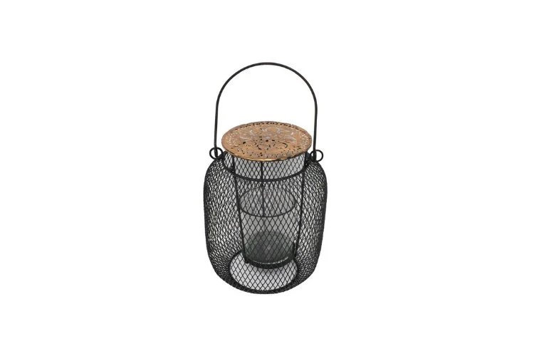 Lanterne à grillage métal 19cm