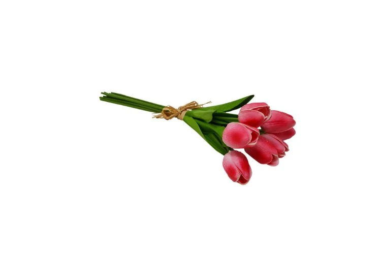 Tulipe rose artificiel 33,5cm