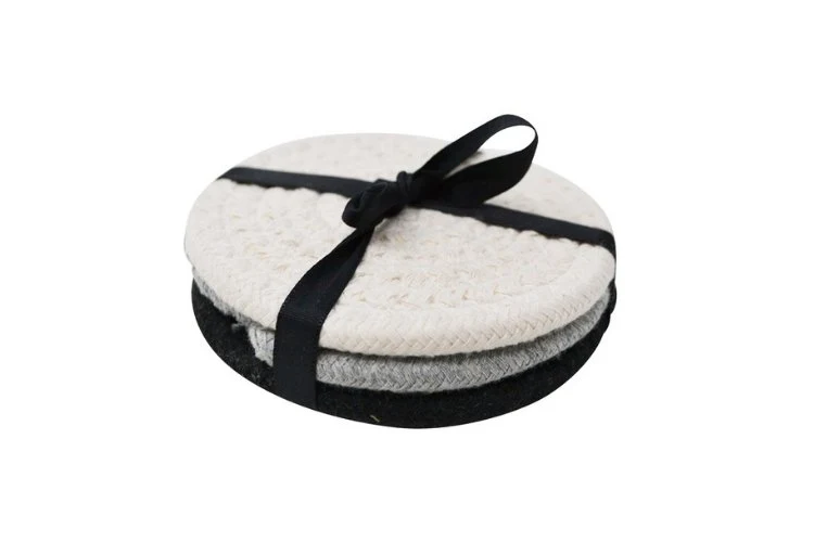 Ensemble de 3 sous-verres en tissus 10cm