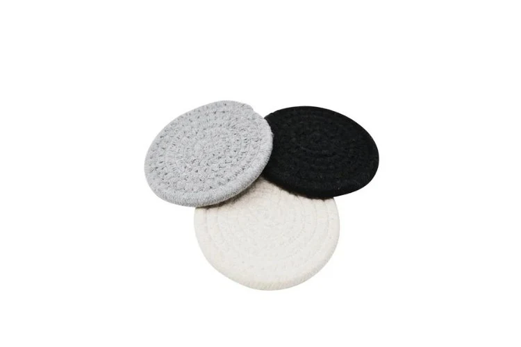 Ensemble de 3 sous-verres en tissus 10cm