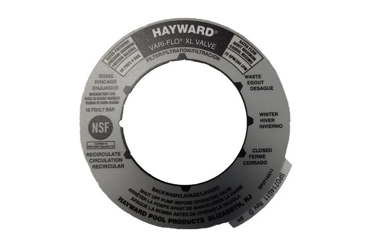 Étiquette pour valve sélectrice SP0714T Hayward