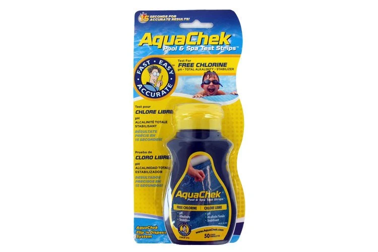 Languettes de test chlore, pH, alcalinité et stabilisant (50 pcs)